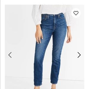 Madewell high rise slim crop jeans